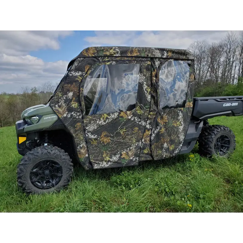 Can-Am Defender Max 4 - Full Cab Enclosure For Hard Windshield (Full Doors)