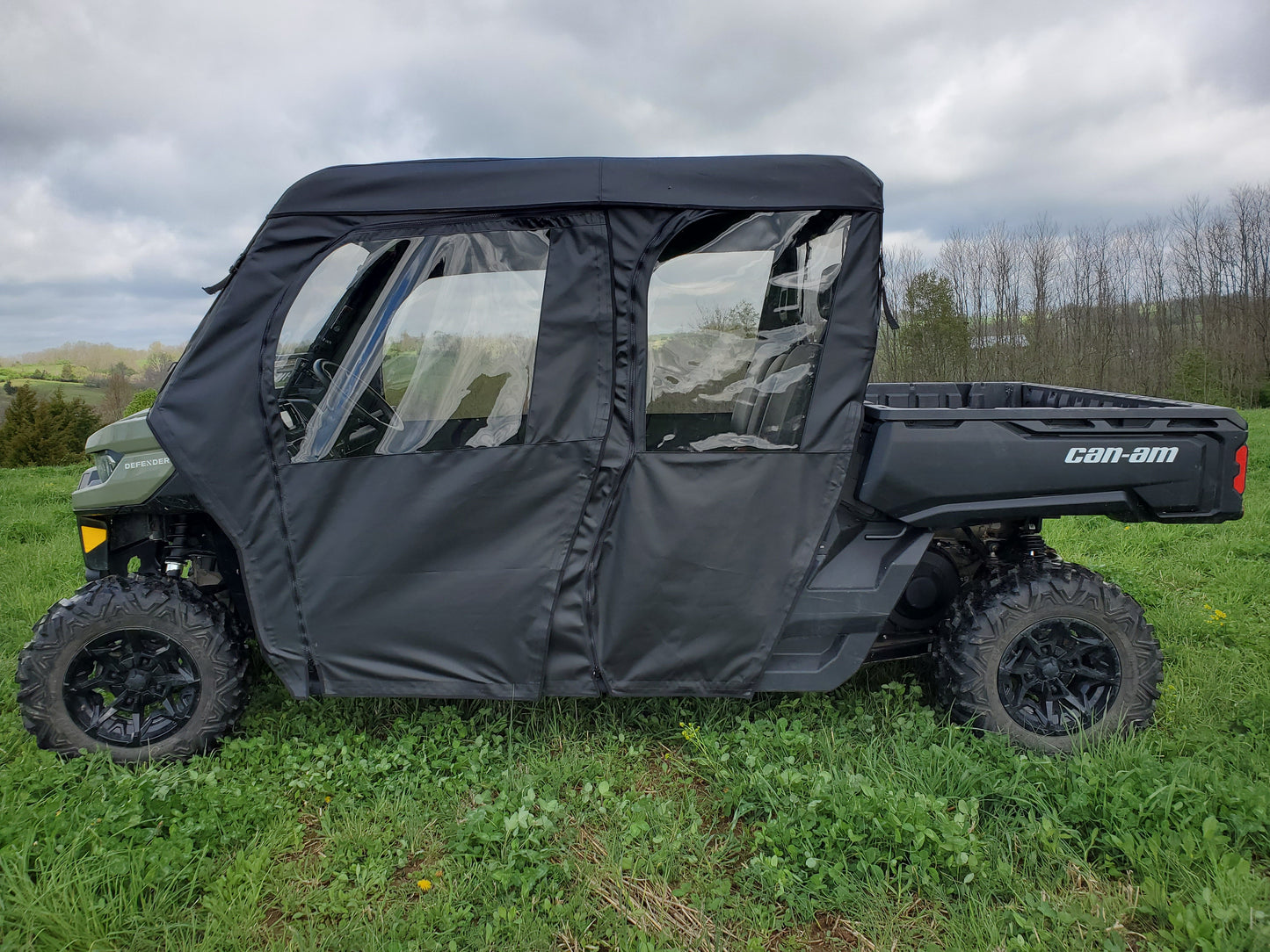 Can-Am Defender Max 4 - Full Cab Enclosure For Hard Windshield (Full Doors) - Full Cab Enclosure