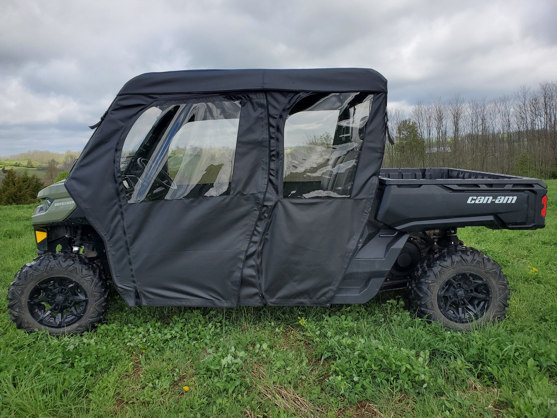 Can-Am Defender Max 4 - Full Cab Enclosure For Hard Windshield (Full Doors) - Full Cab Enclosure