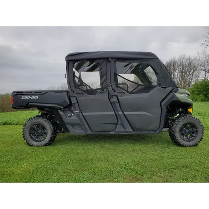 Can-Am Defender Max 4 - Full Cab Enclosure For Hard Windshield (Half Doors)
