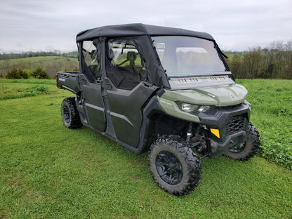 Can-Am Defender Max 4 - Full Cab Enclosure For Hard Windshield (Half Doors) - Full Cab Enclosure
