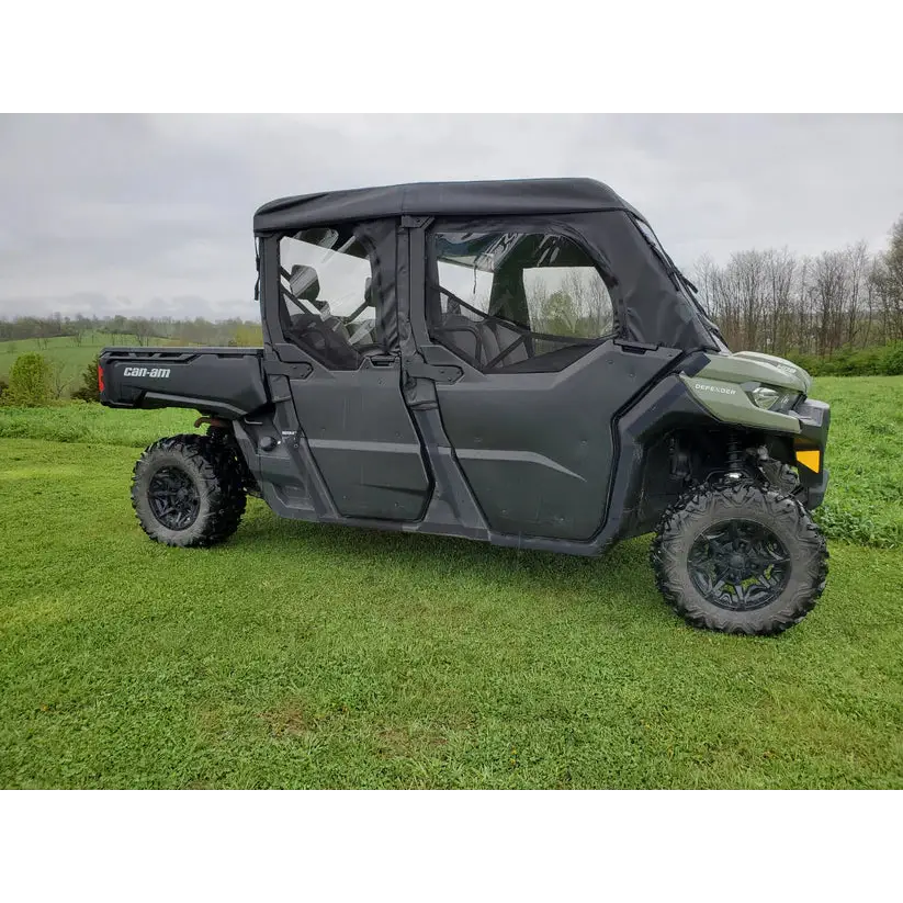 Can-Am Defender Max 4 - Full Cab Enclosure For Hard Windshield (Half Doors)