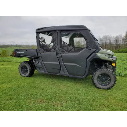 Can-Am Defender Max 4 - Full Cab Enclosure For Hard Windshield (Half Doors)