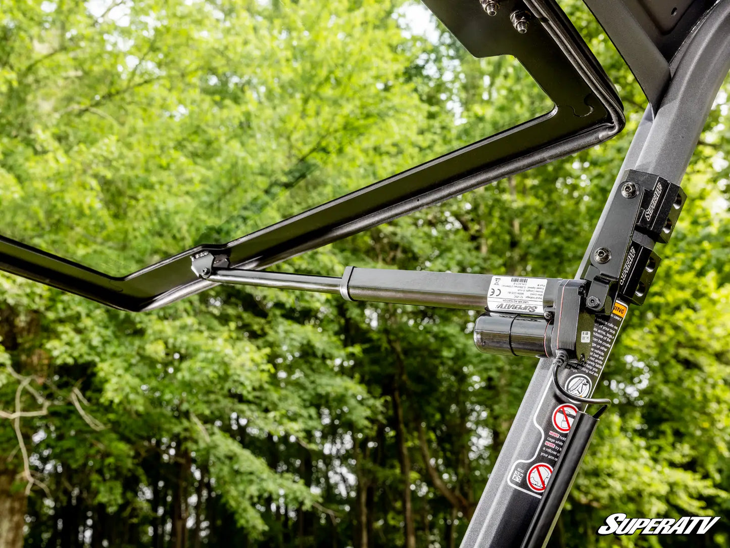 Can-Am Defender MaxDrive Power Flip Glass Windshield