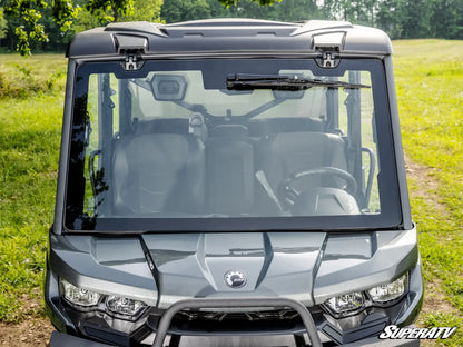 Can-Am Defender MaxDrive Power Flip Glass Windshield