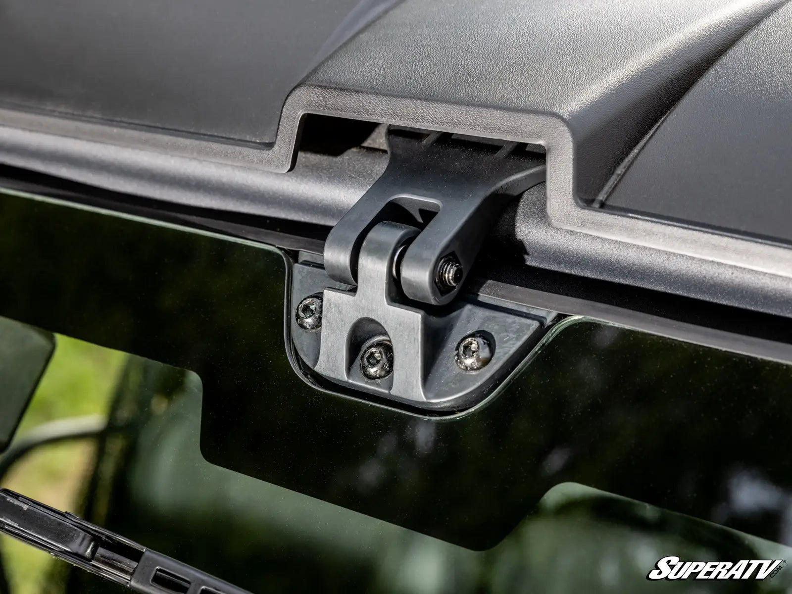 Can-Am Defender MaxDrive Power Flip Glass Windshield