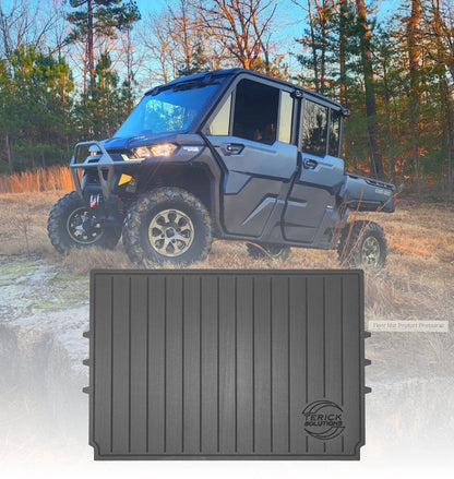 Can-Am Defender Rubber Floor Mats - Rear Cargo Mat - UTV Rubber floor mats