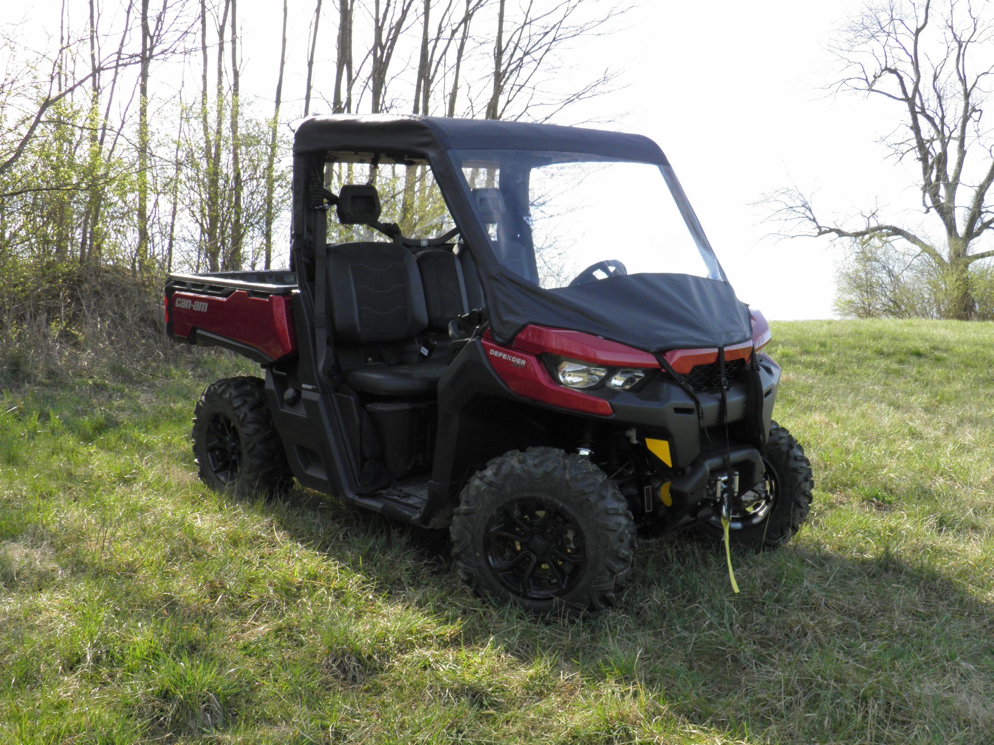 Can-Am Defender - Vinyl Windshield/Top Combo - Windshield and Roof