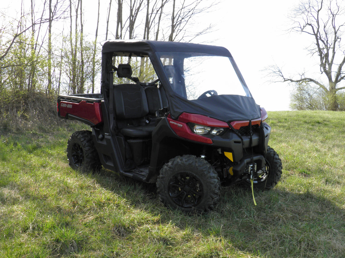 Can-Am Defender - Vinyl Windshield/Top Combo - Windshield and Roof
