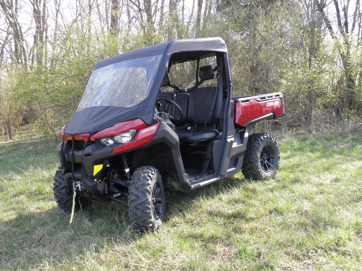 Can-Am Defender - Vinyl Windshield/Top Combo - Windshield and Roof