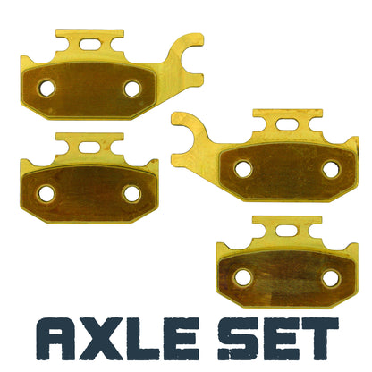 Can-Am Maverick MAX/XDS/XMR 2013-2018 Brass Brake Pad Set - Rear Axle Set - Brake Pads