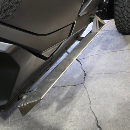 Can-Am Maverick R 2-Seat Rock Slider Steps - Raw - Rock Sliders