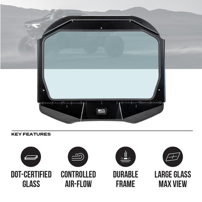 Can-Am Maverick R Front Windshield - Glass Front Windshield