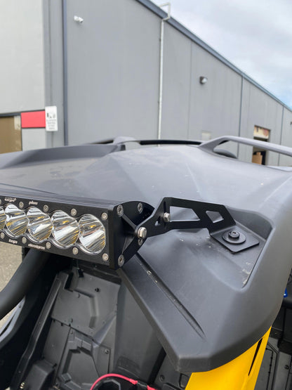 Can-Am Maverick R Light Bar Brackets - Baja Designs OnX6 40’’ Arc LED Light Bar - Light Bar Brackets