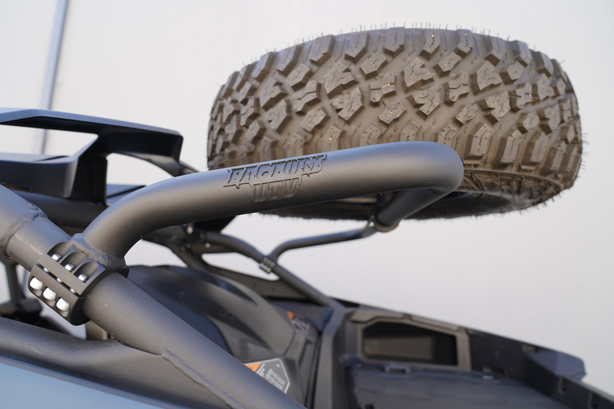Can-Am Maverick R Max Mid-Height Dual Clamp Spare Tire Mount - Spare Tire Mounts