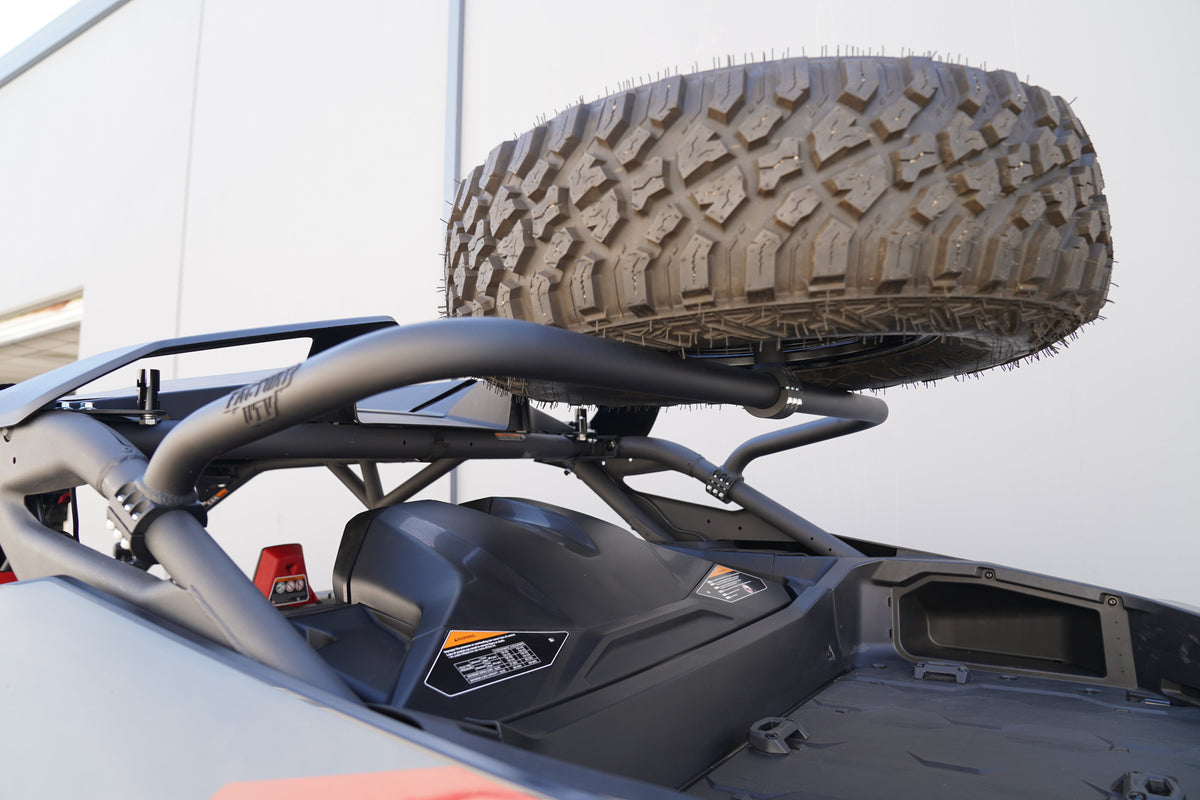Can-Am Maverick R Max Mid-Height Dual Clamp Spare Tire Mount - Spare Tire Mounts