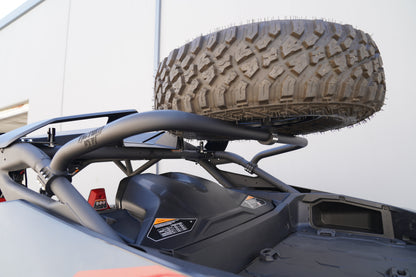 Can-Am Maverick R Max Mid-Height Dual Clamp Spare Tire Mount - Spare Tire Mounts
