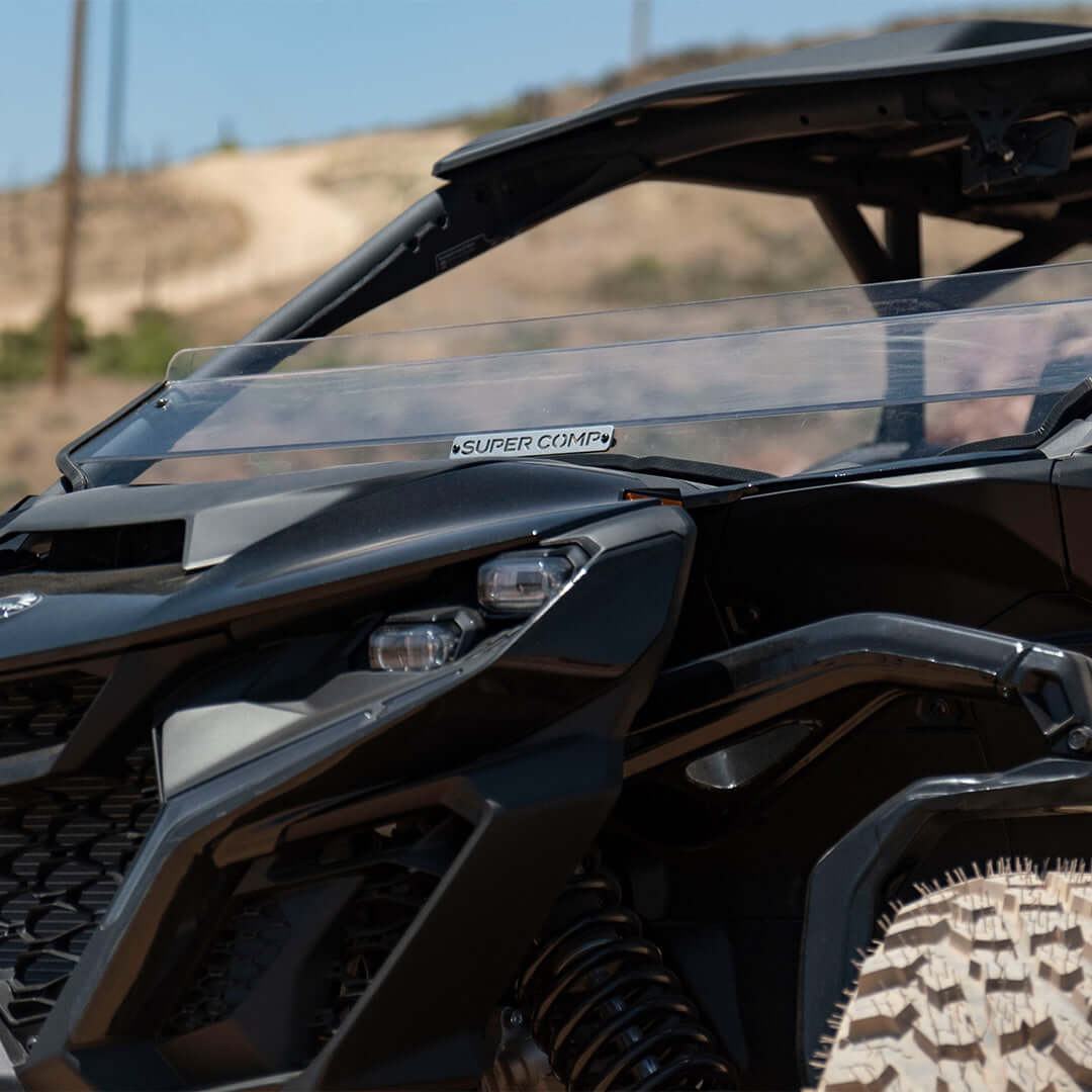 Can-Am Maverick R Polycarbonate Half Front Windshield - Polycarbonate Front Windshield