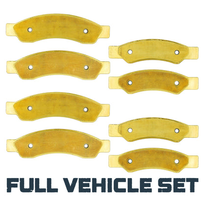 Can-Am Maverick R/R MAX 2024-2025 Front & Rear Brass Brake Pad Set - Vehicle Parts & Accessories