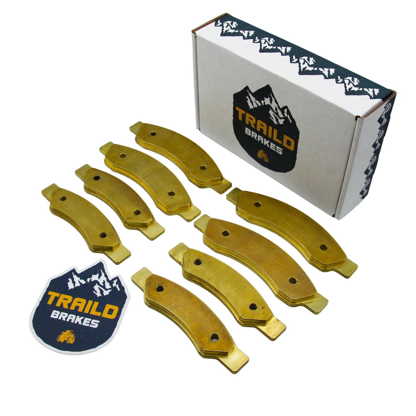 Can-Am Maverick R/R MAX 2024-2025 Front & Rear Brass Brake Pad Set - Vehicle Parts & Accessories