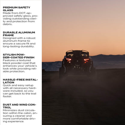 Can-Am Maverick R Rear Windshield - Rear Windshield