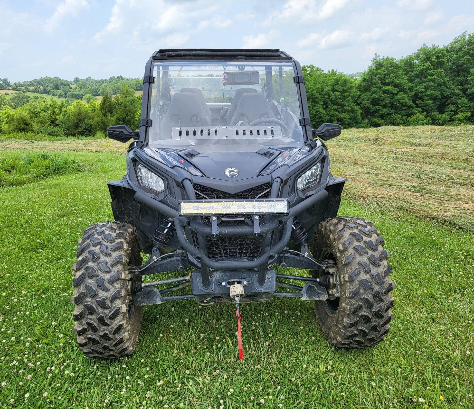 Can-Am Maverick Sport Max - 1 Pc Windshield w/Hard Coat and Vent Options - Windshields
