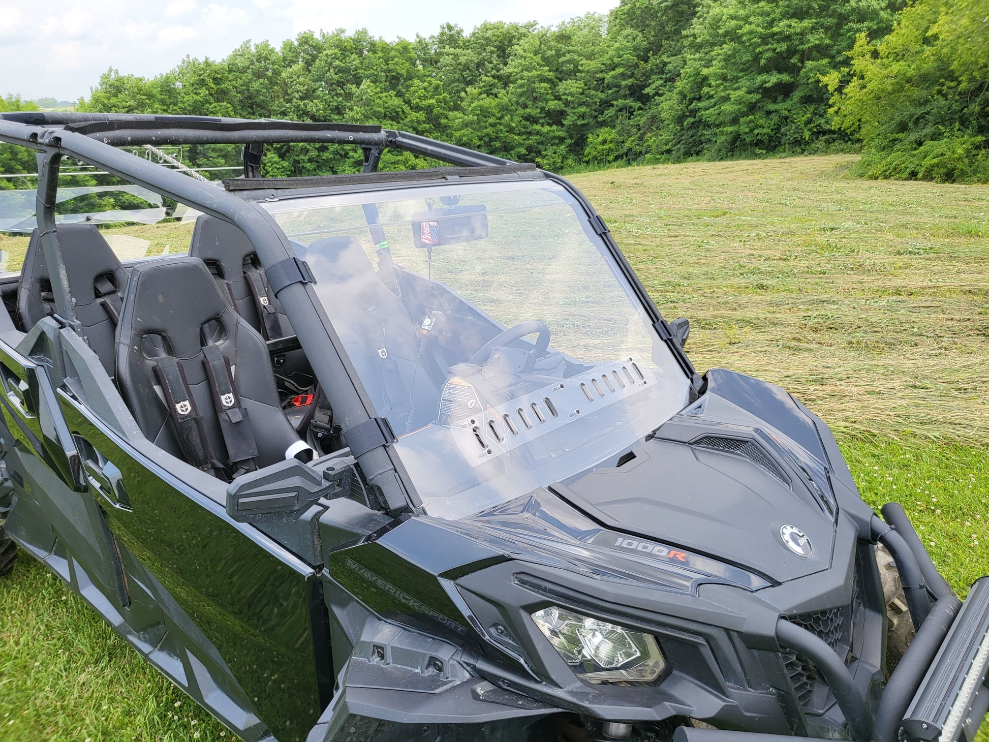 Can-Am Maverick Sport Max - 1 Pc Windshield w/Hard Coat and Vent Options - Windshields