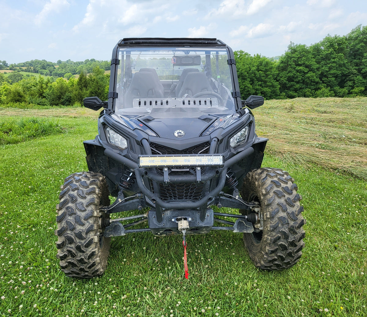 Can-Am Maverick Sport Max - 1 Pc Windshield w/Hard Coat and Vent Options - Windshields