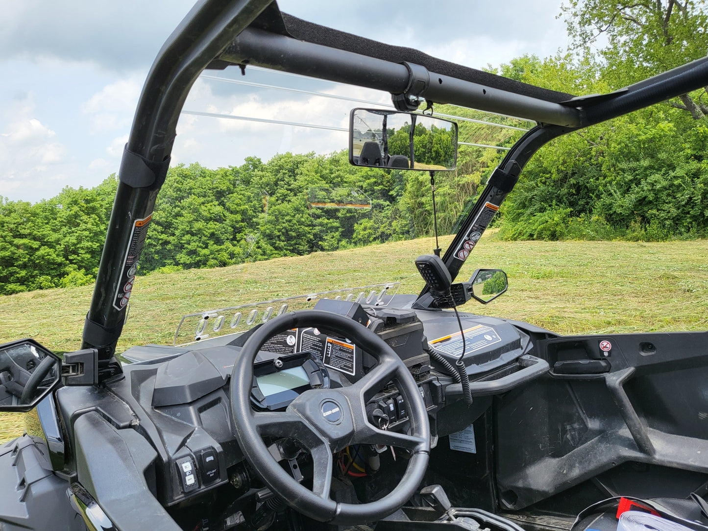 Can-Am Maverick Sport Max - 1 Pc Windshield w/Hard Coat and Vent Options - Windshields