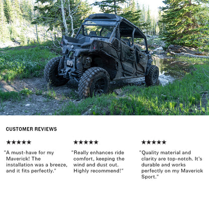 Can-Am Maverick Sport Tinted Rear Windshield - Rear Windshield