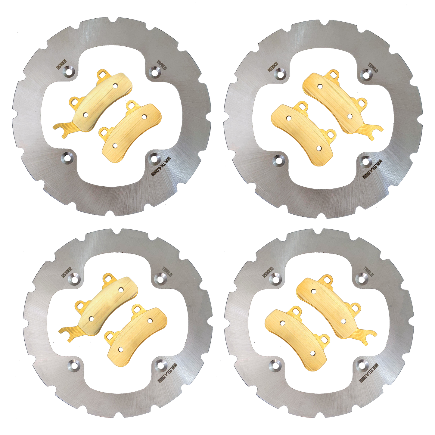 Can-Am Maverick Sport/Trail 2018-2026 Ridge Rider Rotor and Pad Kit - Pad & Rotor Kit
