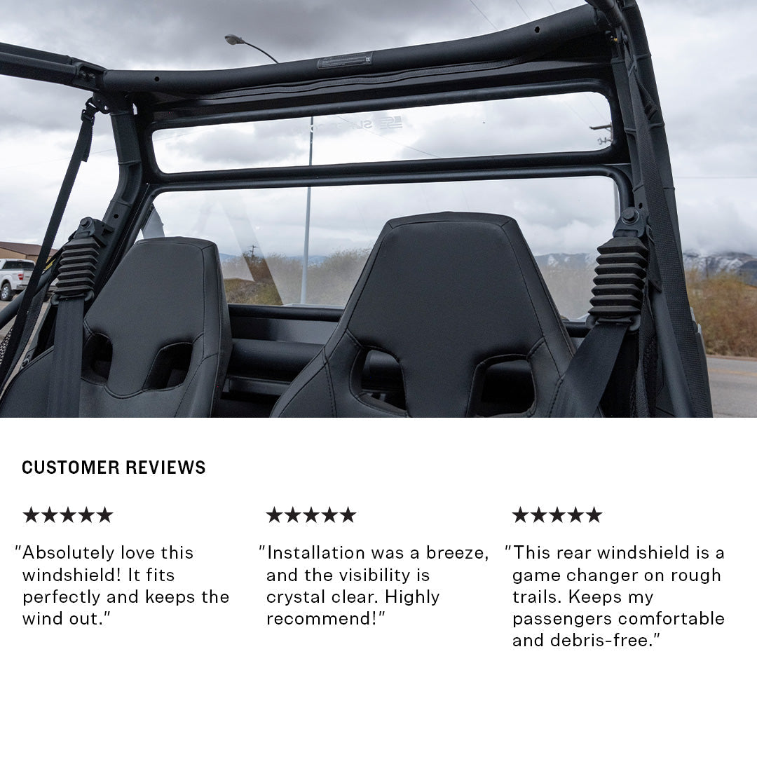 Can-Am Maverick Tinted Trail Rear Windshield - Rear Windshield