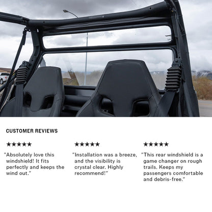 Can-Am Maverick Tinted Trail Rear Windshield - Rear Windshield