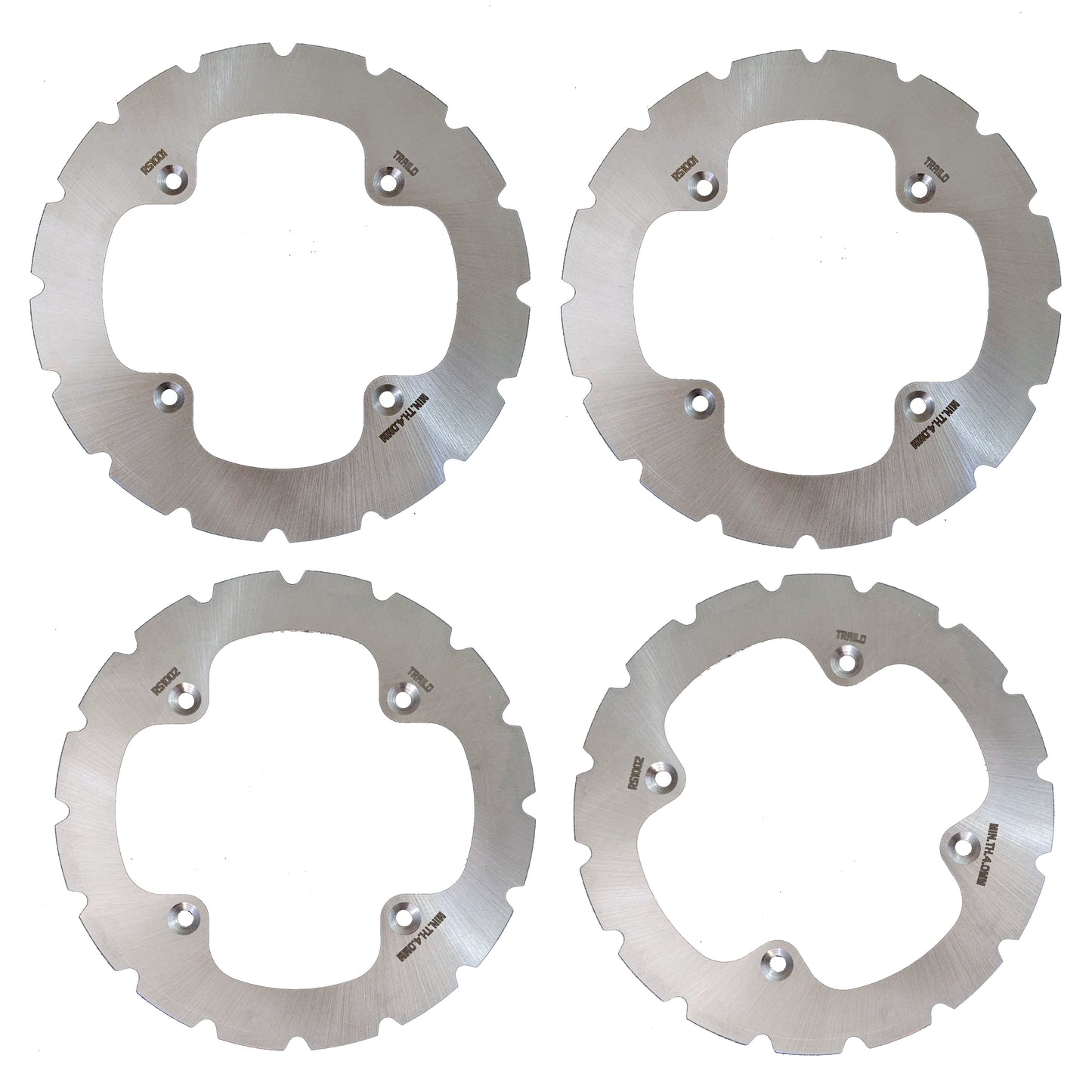 Can-Am Maverick X3 2017-2024 Ridge Rider Disc Brake Rotors - Full Vehicle Set (Front & Rear) - Brake Rotors