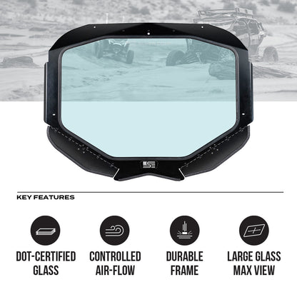 Can-Am Maverick X3 Glass Front Windshield - Glass Front Windshield