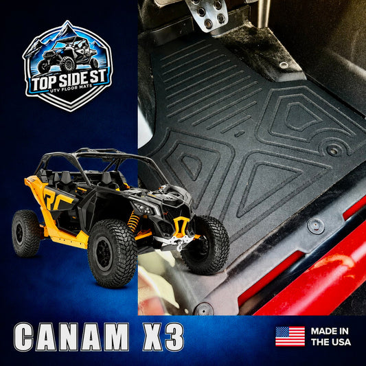 CAN-AM Maverick X3 HD 9mm Rubber Mats (2016 - current) - Floor Mat