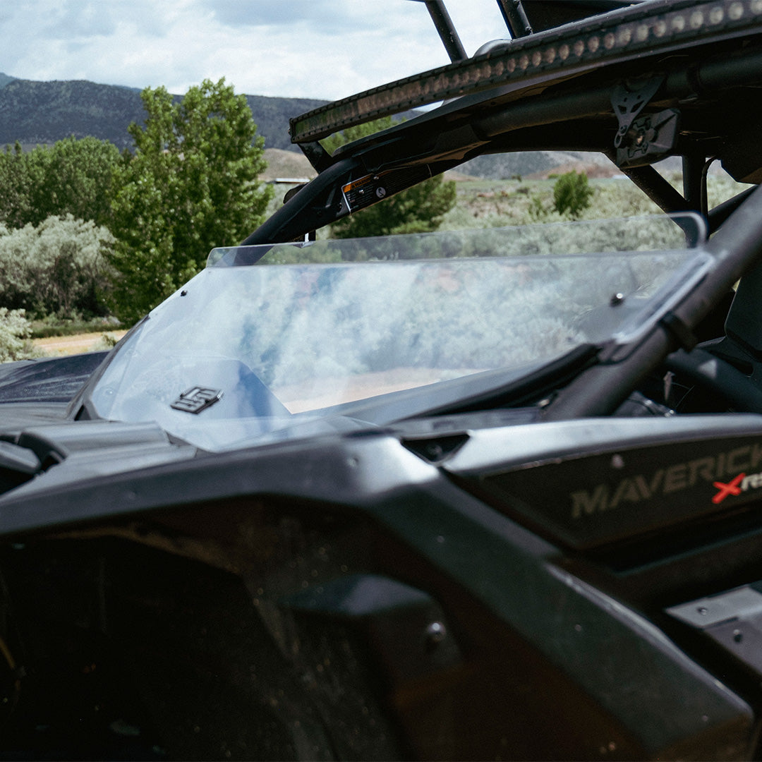 Can-Am Maverick X3 Polycarbonate Half Front Windshield - Polycarbonate Front Windshield
