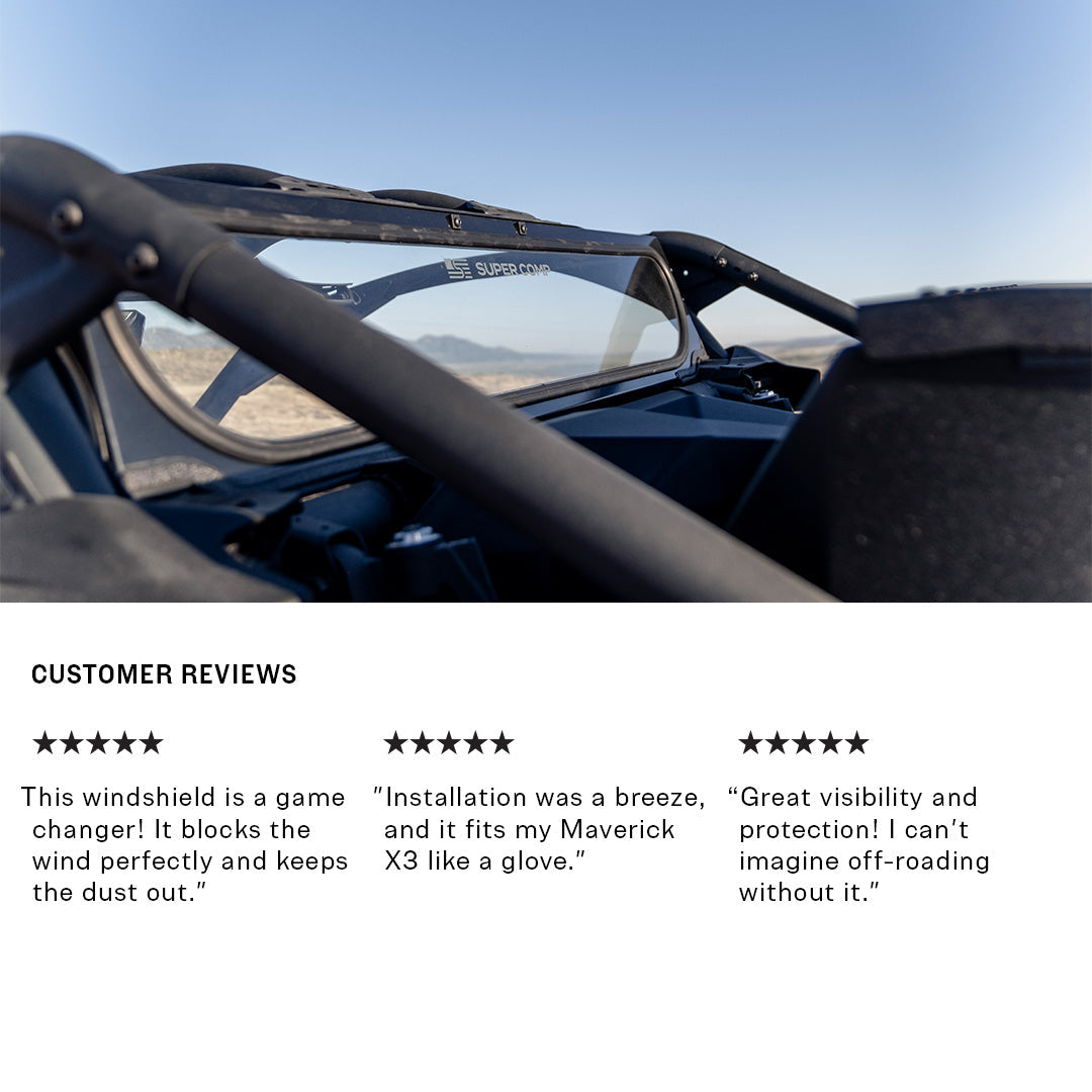 Can-Am Maverick X3 Tinted Rear Windshield - Rear Windshield
