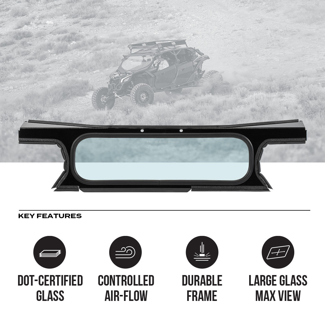 Can-Am Maverick X3 Tinted Rear Windshield - Rear Windshield