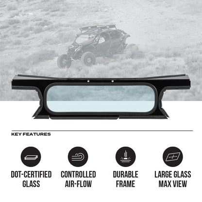 Can-Am Maverick X3 Tinted Rear Windshield - Rear Windshield