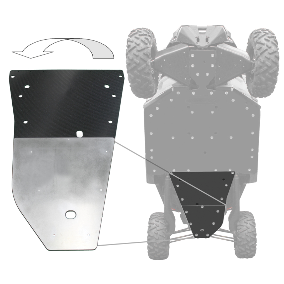 Can-Am Maverick X3 UHMW Skid Plate - 1/2’’ / Add X-Brace - Skid Plates