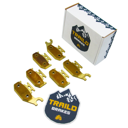 Can-Am Outlander 330/400/500/650/800 2005-2012 Brass Brake Pad Set - Vehicle Parts & Accessories