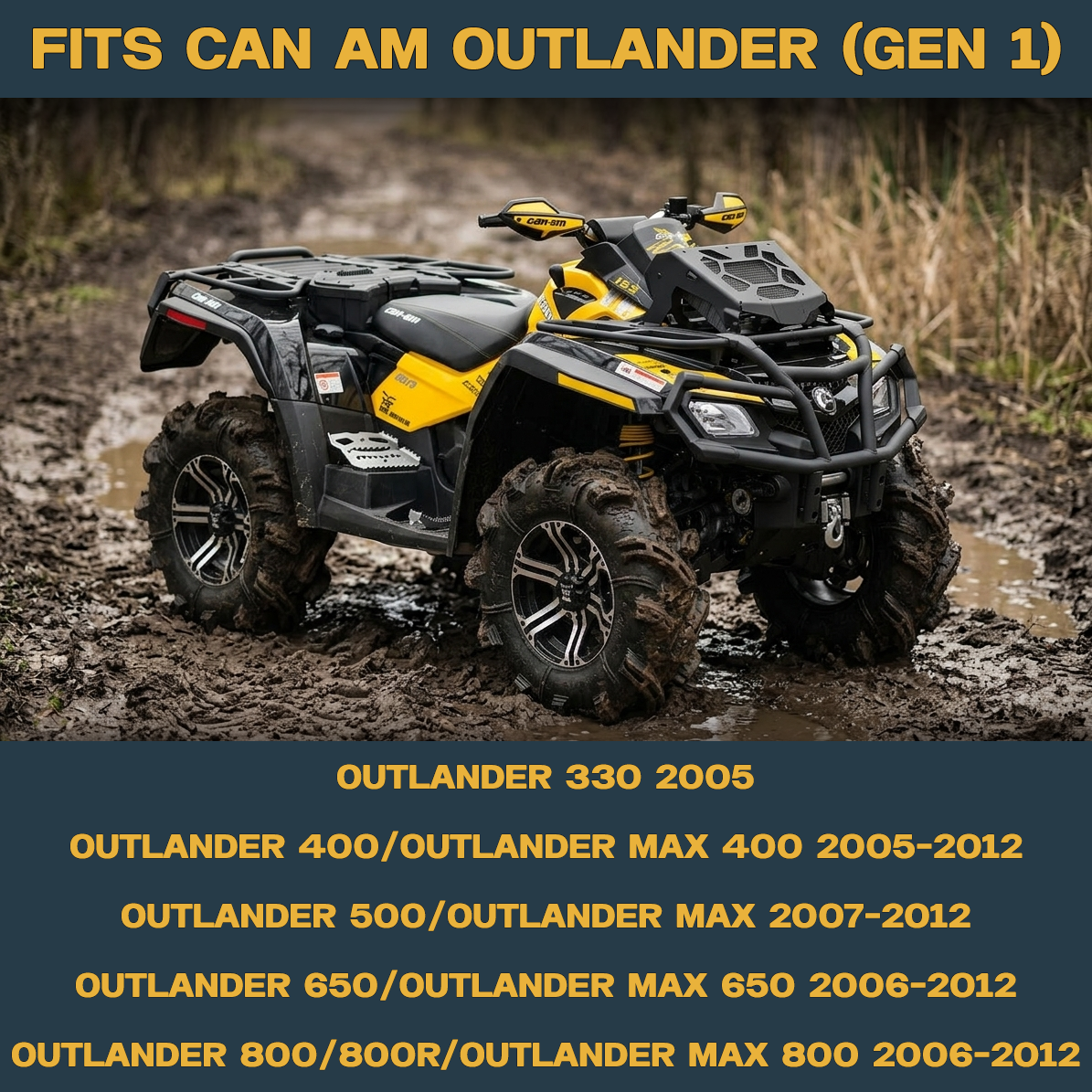 Can-Am Outlander 330/400/500/650/800 2005-2012 Brass Brake Pad Set - Vehicle Parts & Accessories