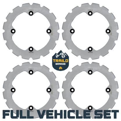 Can-Am Renegade 1000/850/800/570/500 2012-2019 Ridge Rider Disc Brake Rotor Kit - Full Vehicle Set - Brake Rotors