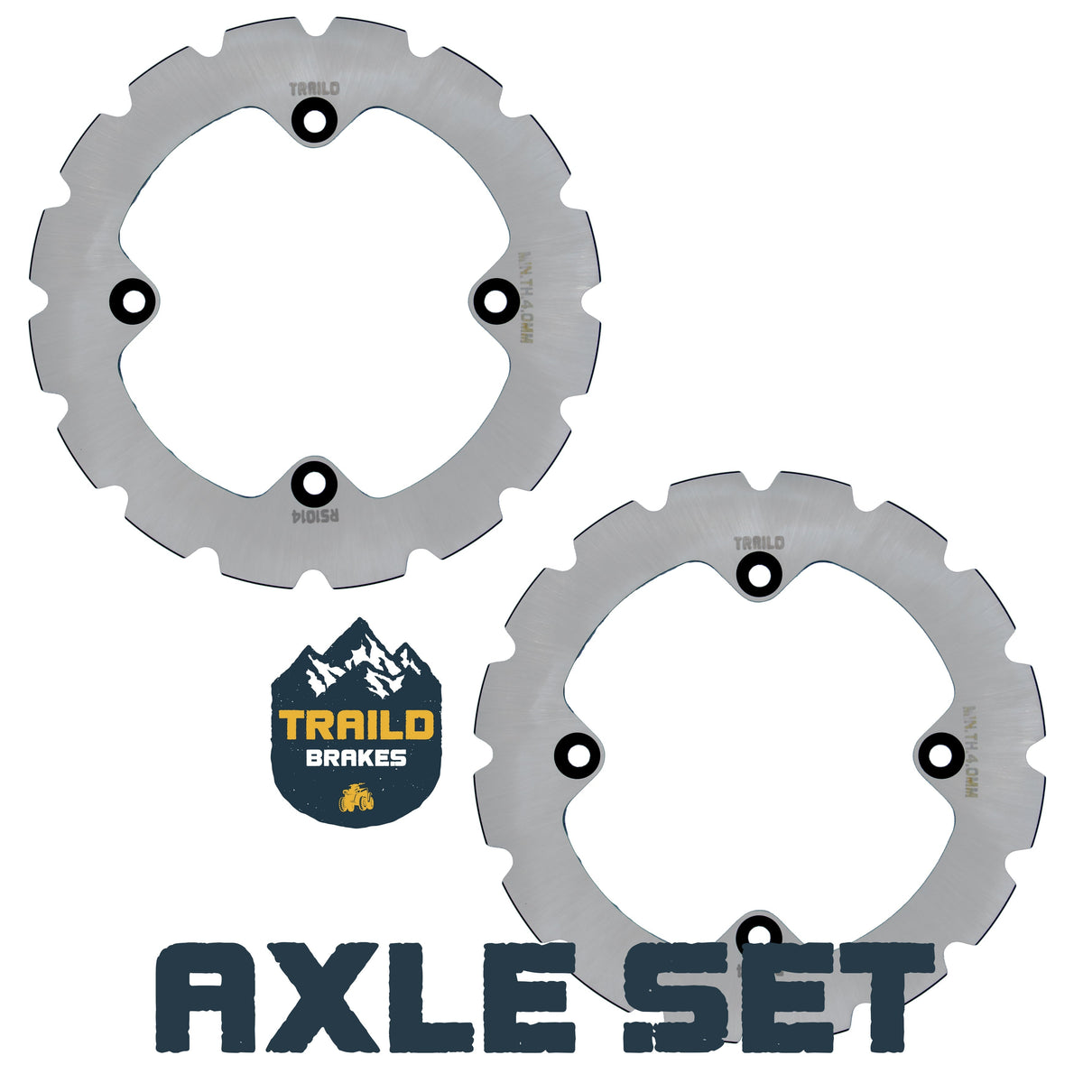 Can-Am Renegade 1000/850/800/570/500 2012-2019 Ridge Rider Disc Brake Rotor Kit - Axle Set (Front OR Rear) - Brake