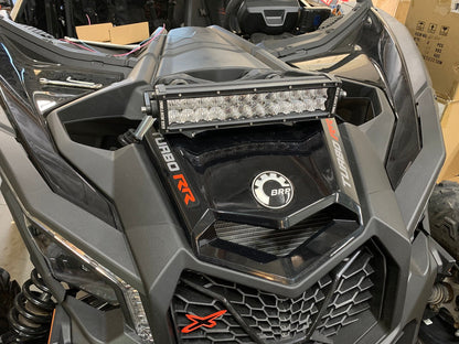 Can-Am X3 Universal Shock Tower Bracket for LED Pods or LED Light Bar Made In USA - 12’’ Sport Double Row Light Bar