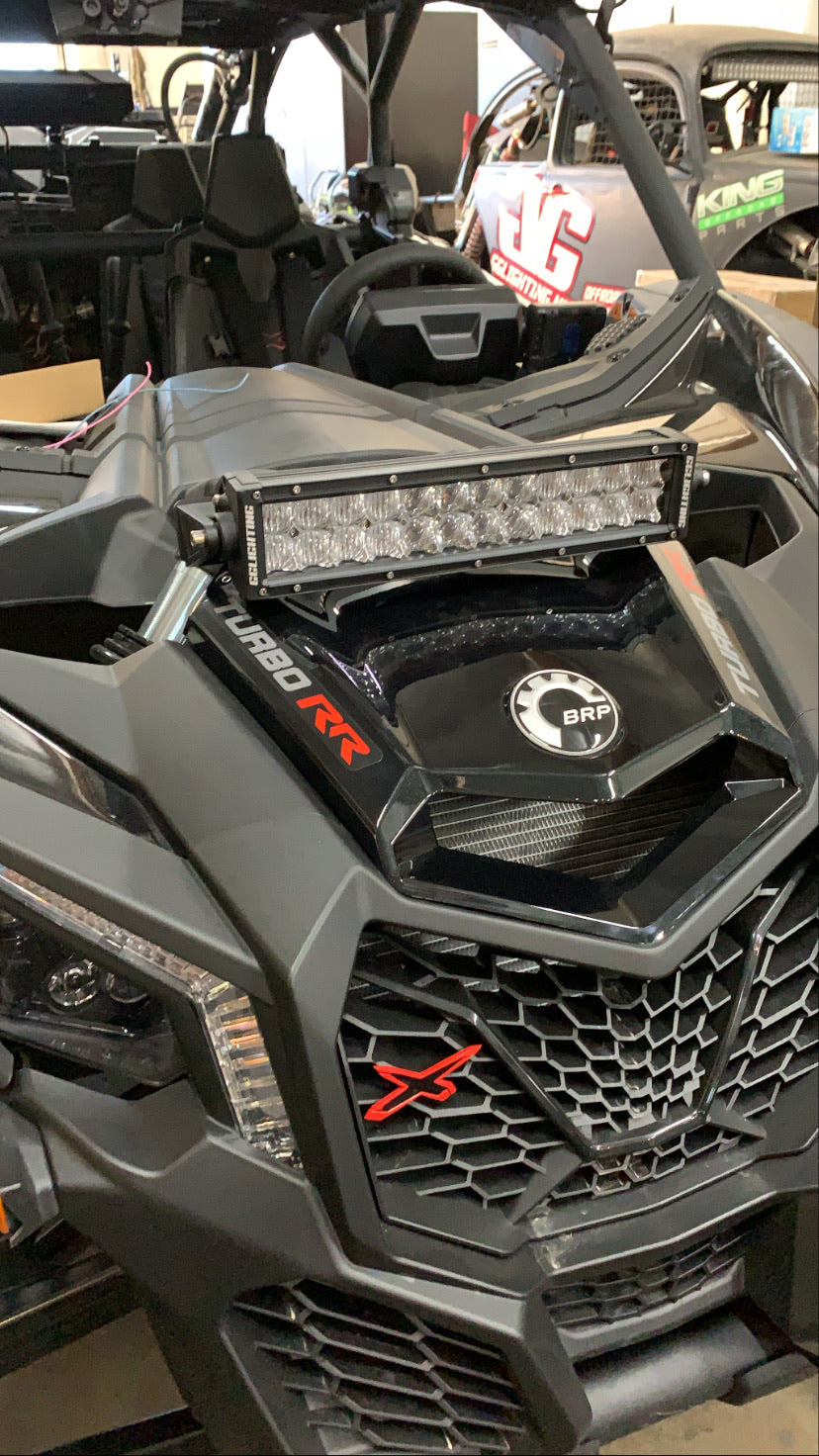 Can-Am X3 Universal Shock Tower Bracket for LED Pods or LED Light Bar Made In USA - Light Bar Brackets