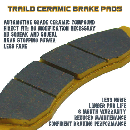 CF Moto CFORCE 500 HO 2014-2016 Ceramic Brake Pad Set - Vehicle Parts & Accessories