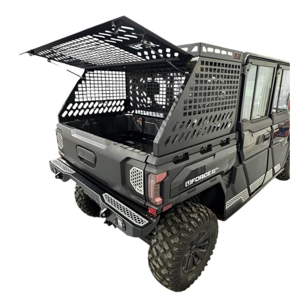 CF Moto UForce U10 Tall Bed Rack with Enclosure - Storage Options