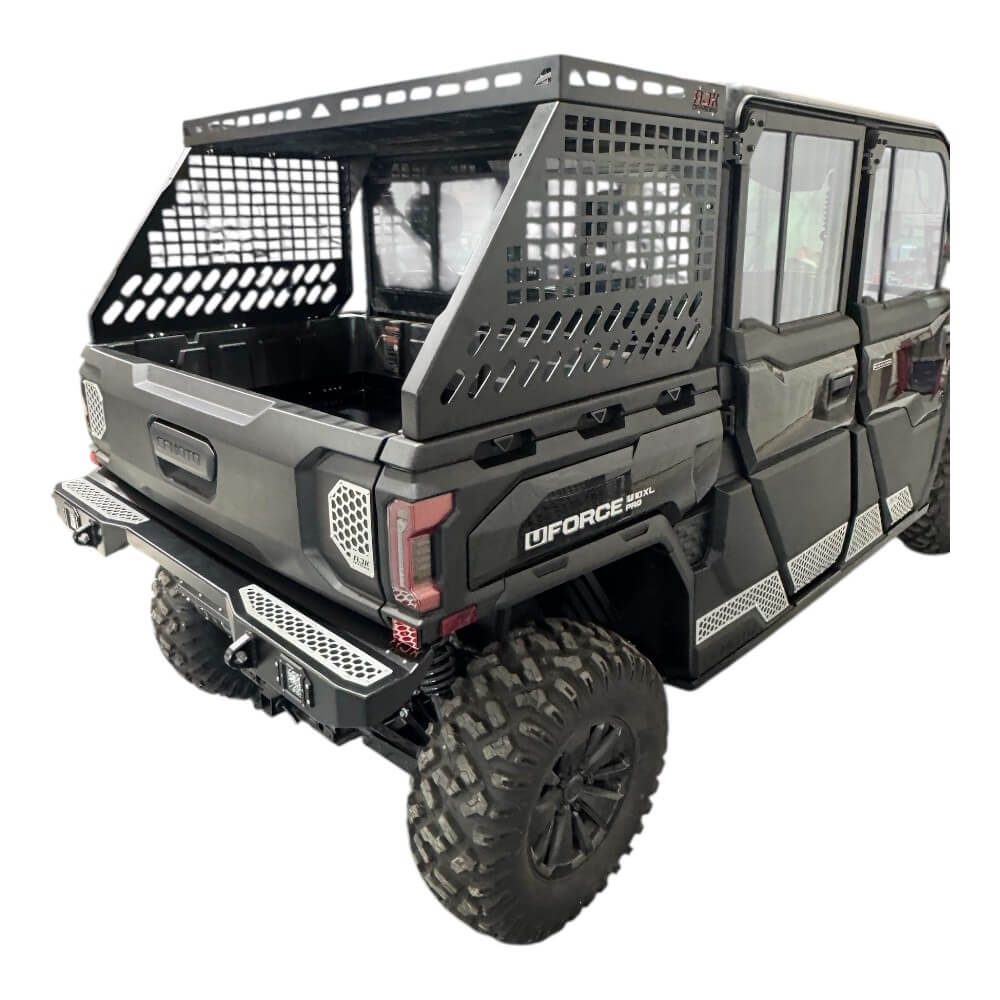 CF Moto UForce U10 Tall Bed Rack with Enclosure - Storage Options